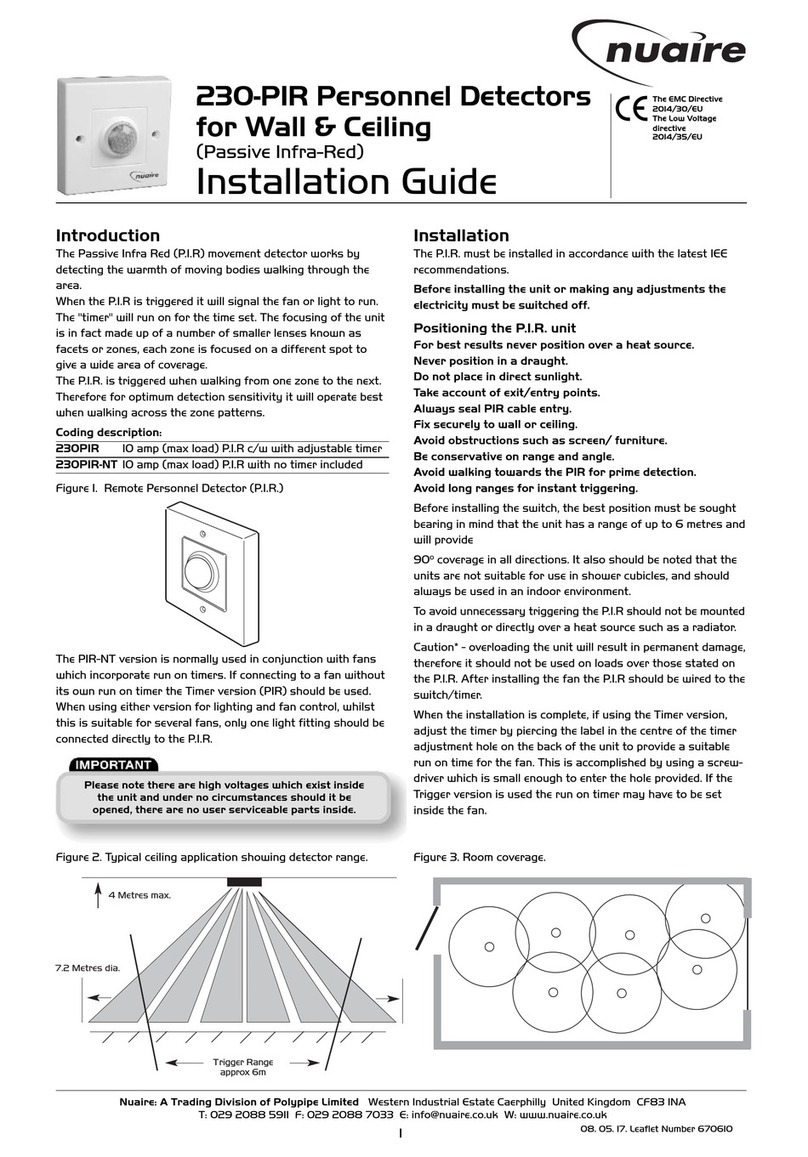 NuAire 230PIR installation guide
