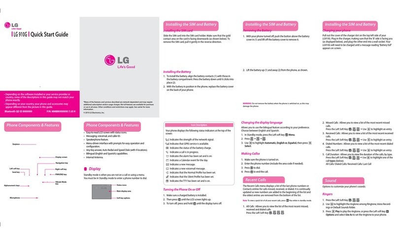 LG 910G User manual