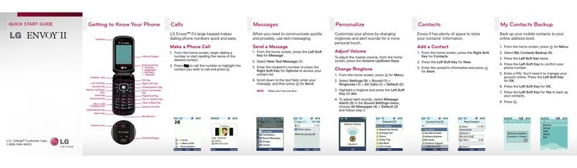 LG Envoy II User manual