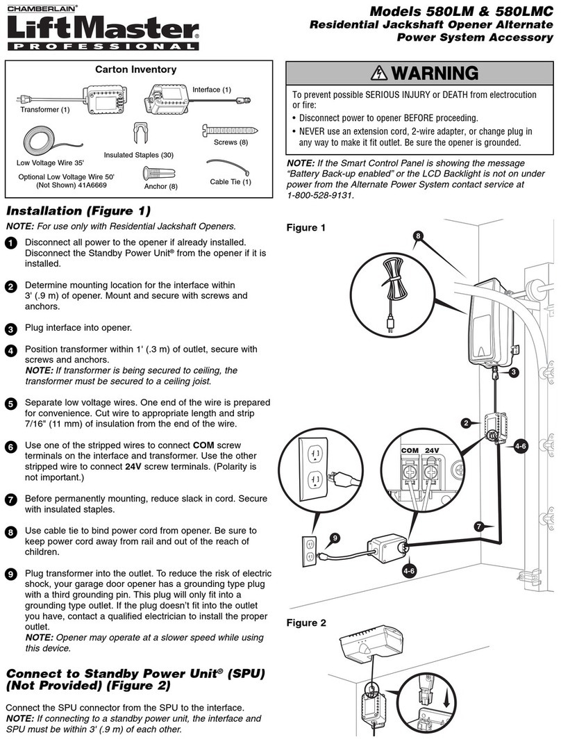 Chamberlain 580LM manual