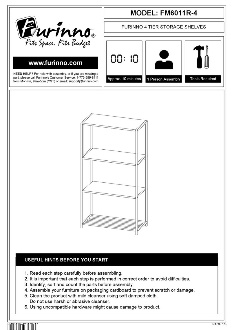 Furinno FM6011R-4 installation manual