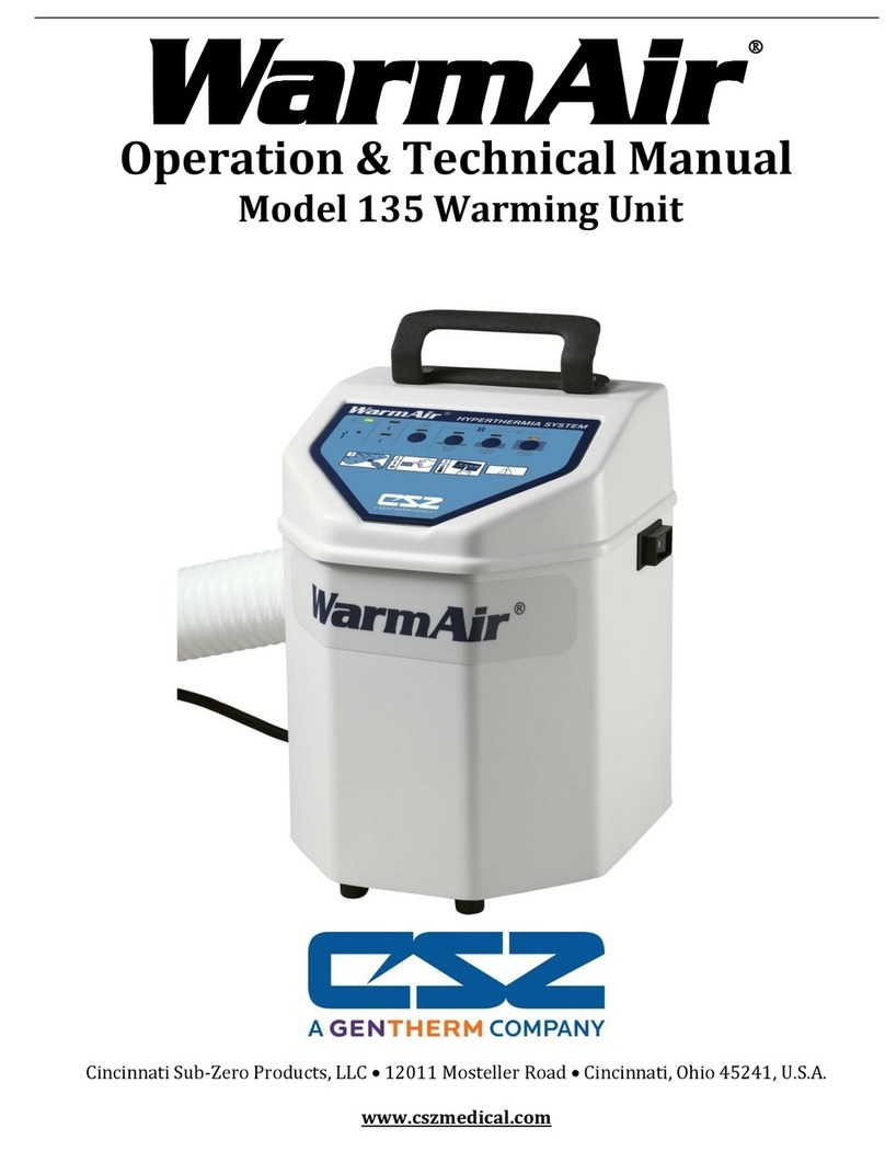 Cincinnati Sub-Zero WarmAir 135 Operation & technical manual