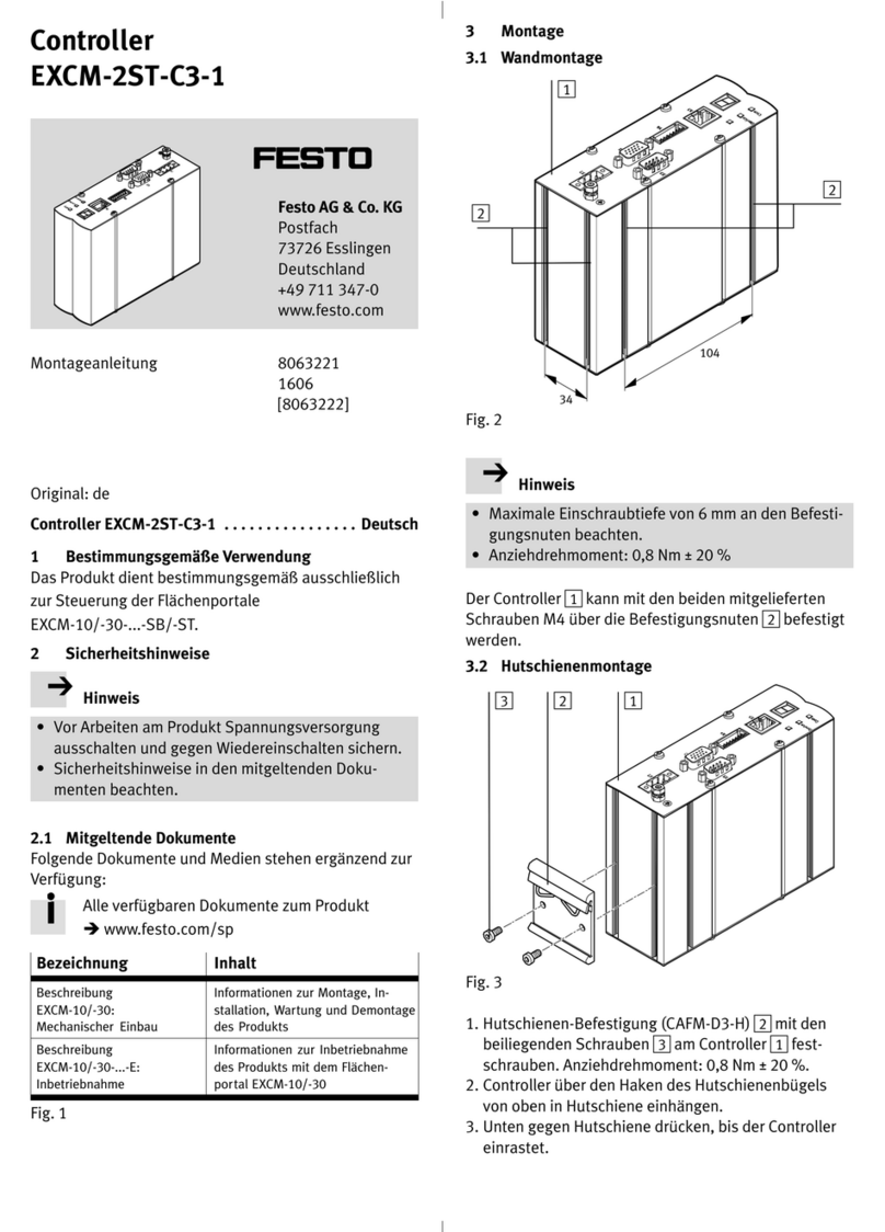 Festo EXCM-2ST-C3-1 User manual