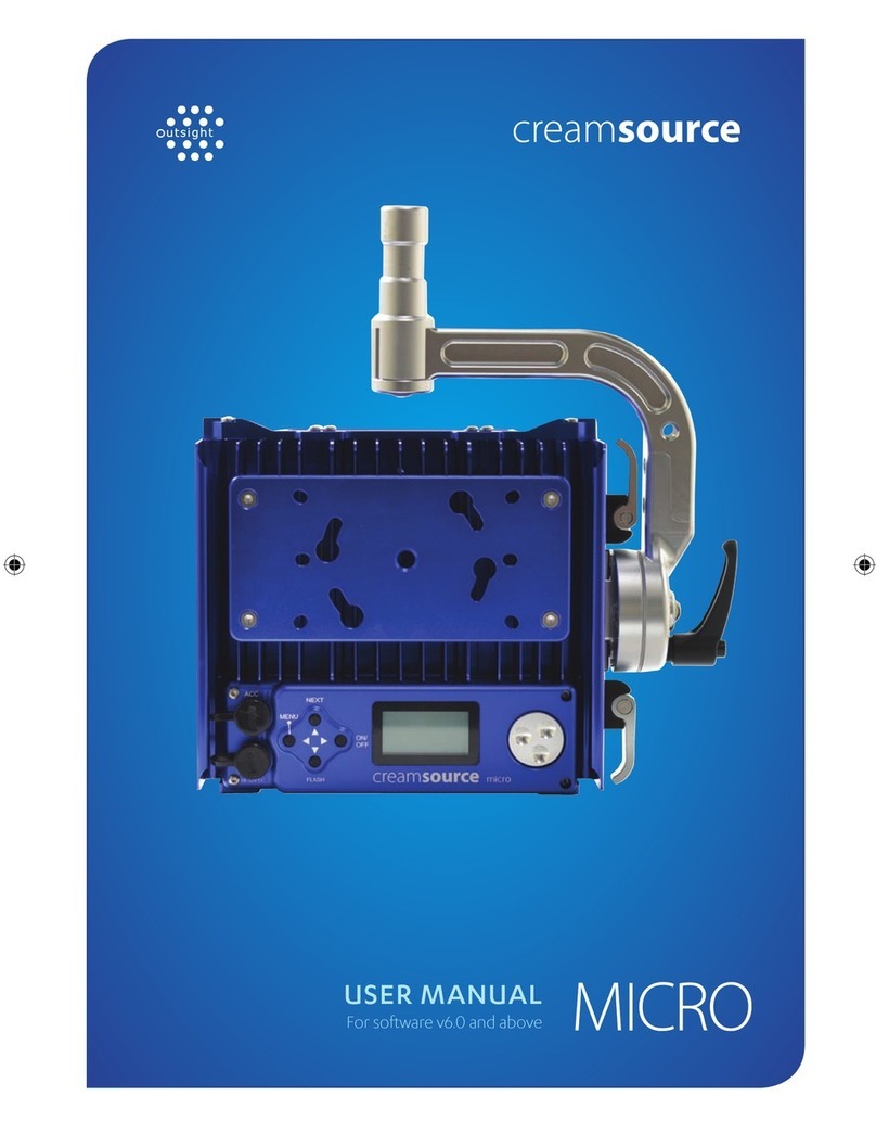Outsight creamsource MICRO User manual