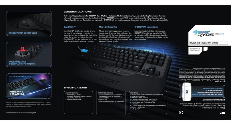 Roccat Ryos TKL PRO User manual