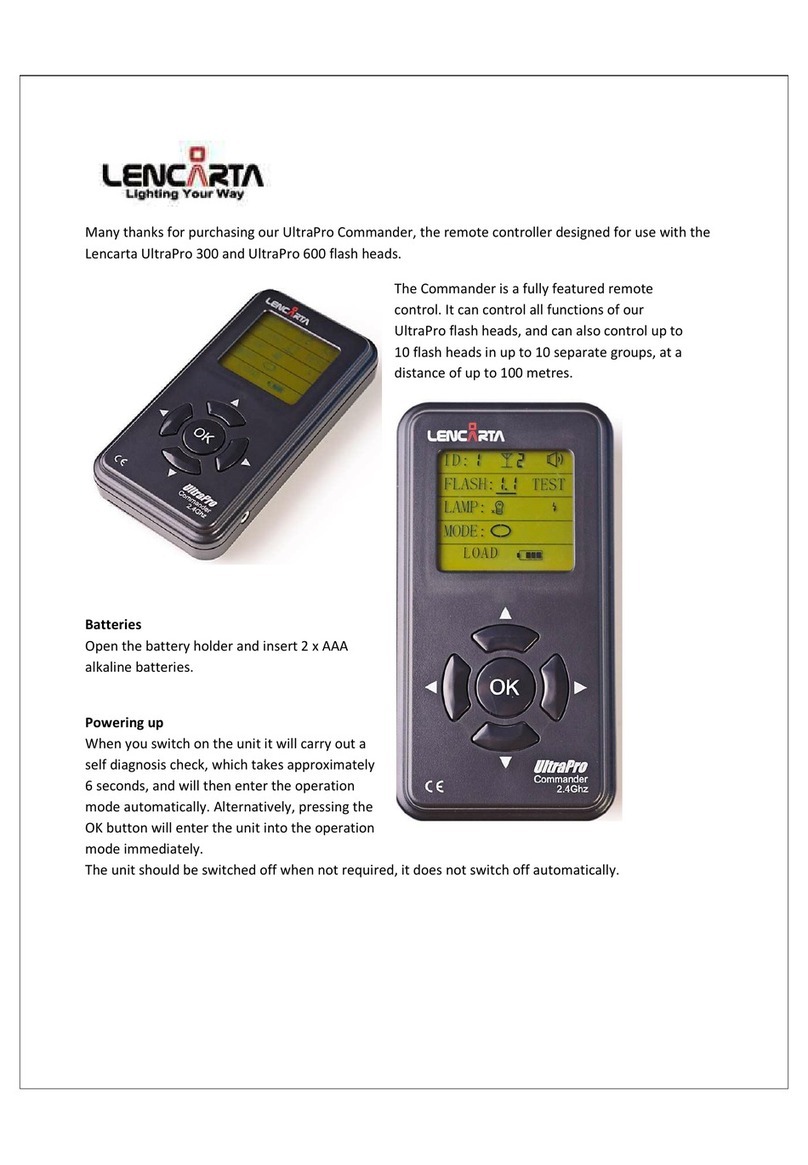 Lencarta UltraPro Commander User manual