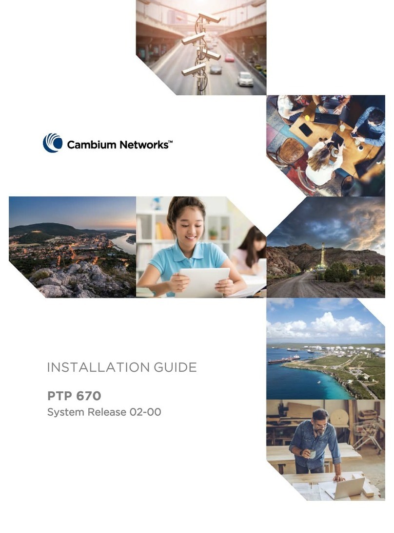 Cambium Networks PTP 670 Series User manual Cambium Networks PTP 670 Series User manual