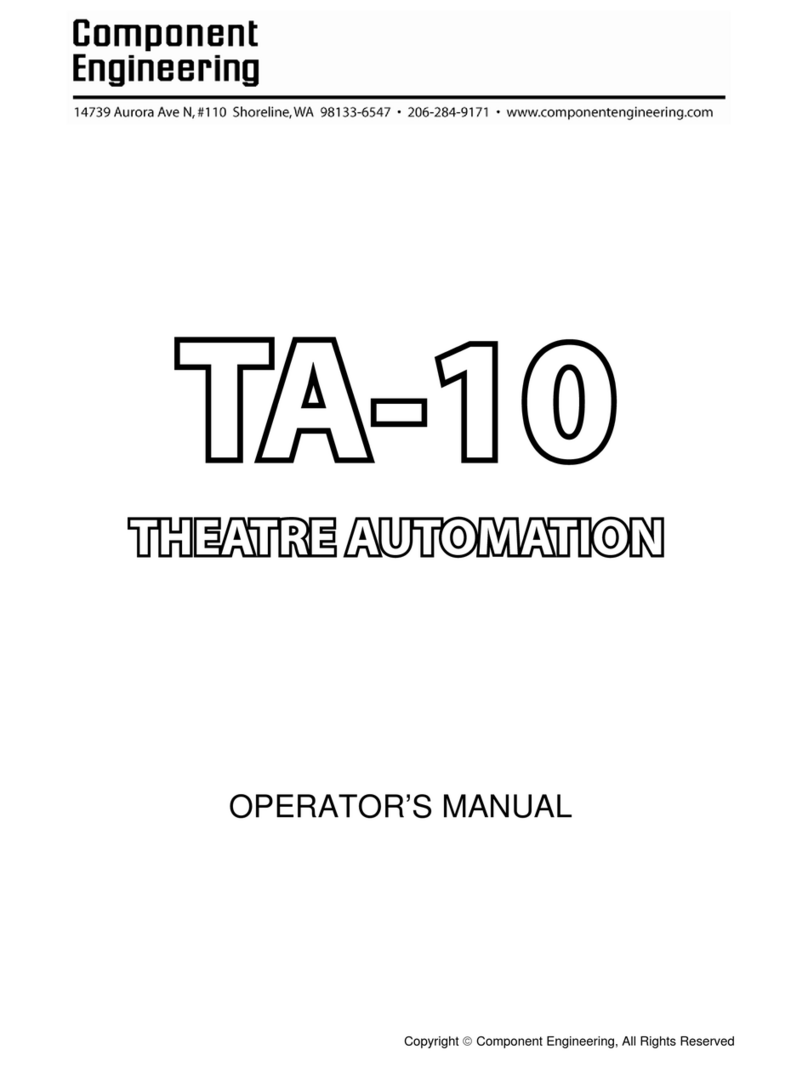 Component Engineering TA-10 Operator's manual