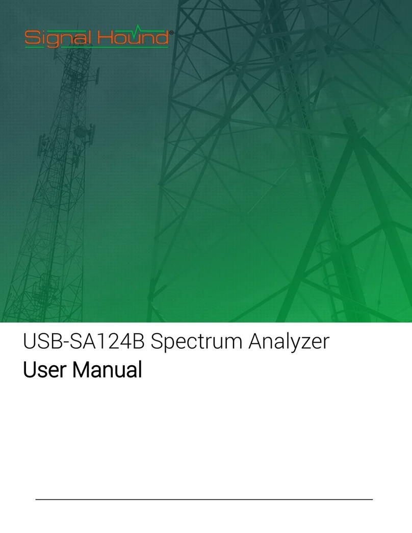 Signal Hound USB-SA124B user manual