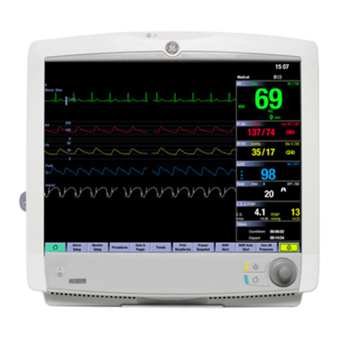GE HEALTHCARE CARESCAPE Monitor B650 Technical manual