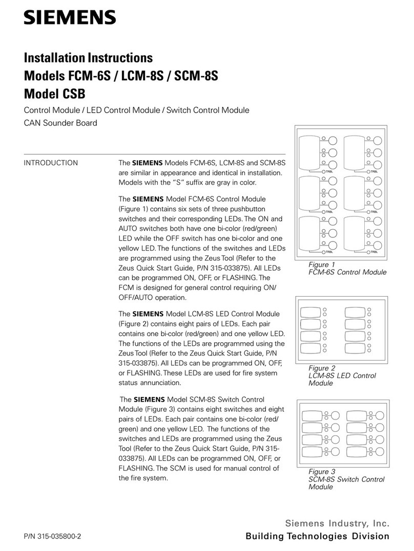 Siemens FCM-6S User manual Siemens FCM-6S User manual
