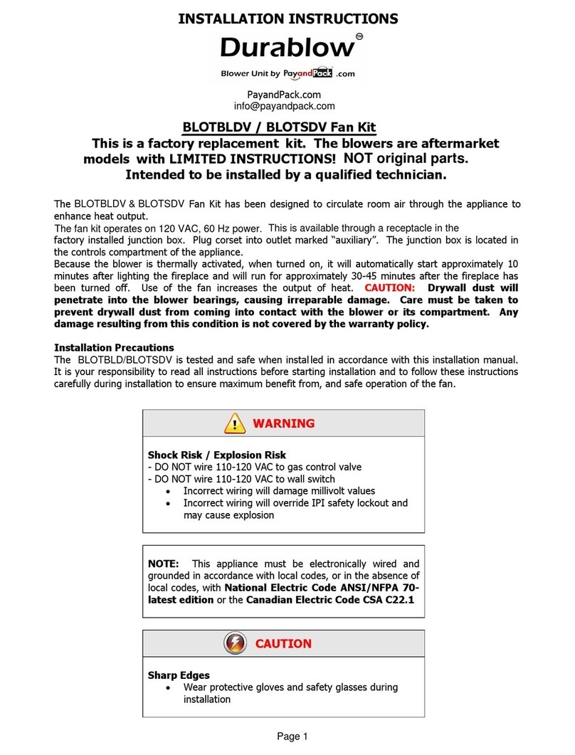 PayandPack Durablow BLOTBLDV installation instructions