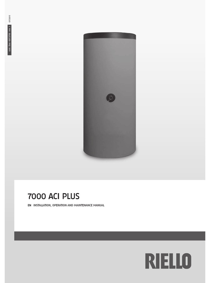 Riello 7000 ACI 60 PLUS Installation and operating instructions