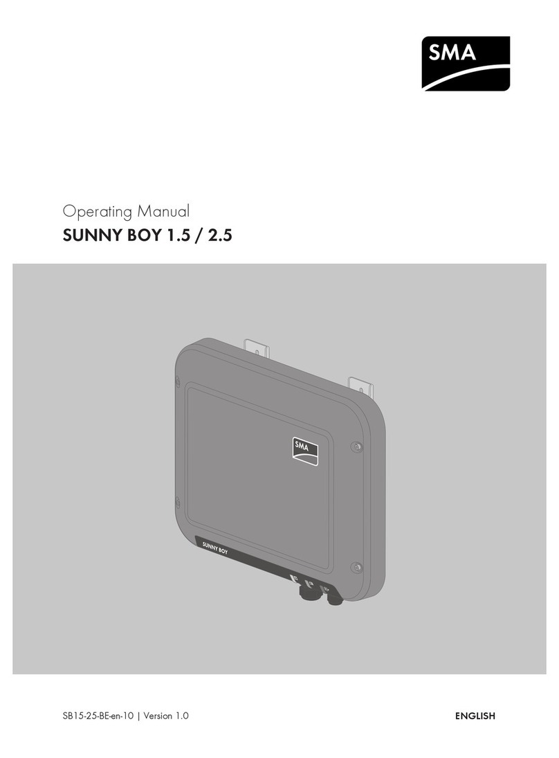 SMA SUNNY BOY 1.5 User manual