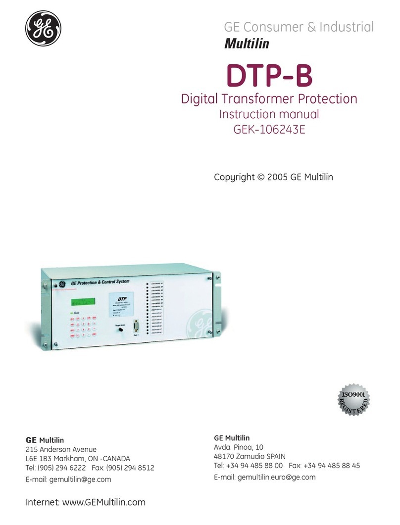 GE Multilin DTP-B instruction manual GE Multilin DTP-B instruction manual