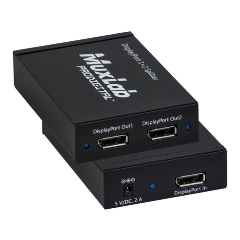 MuxLab Prodigital DisplayPort 1.2A Quick installation guide