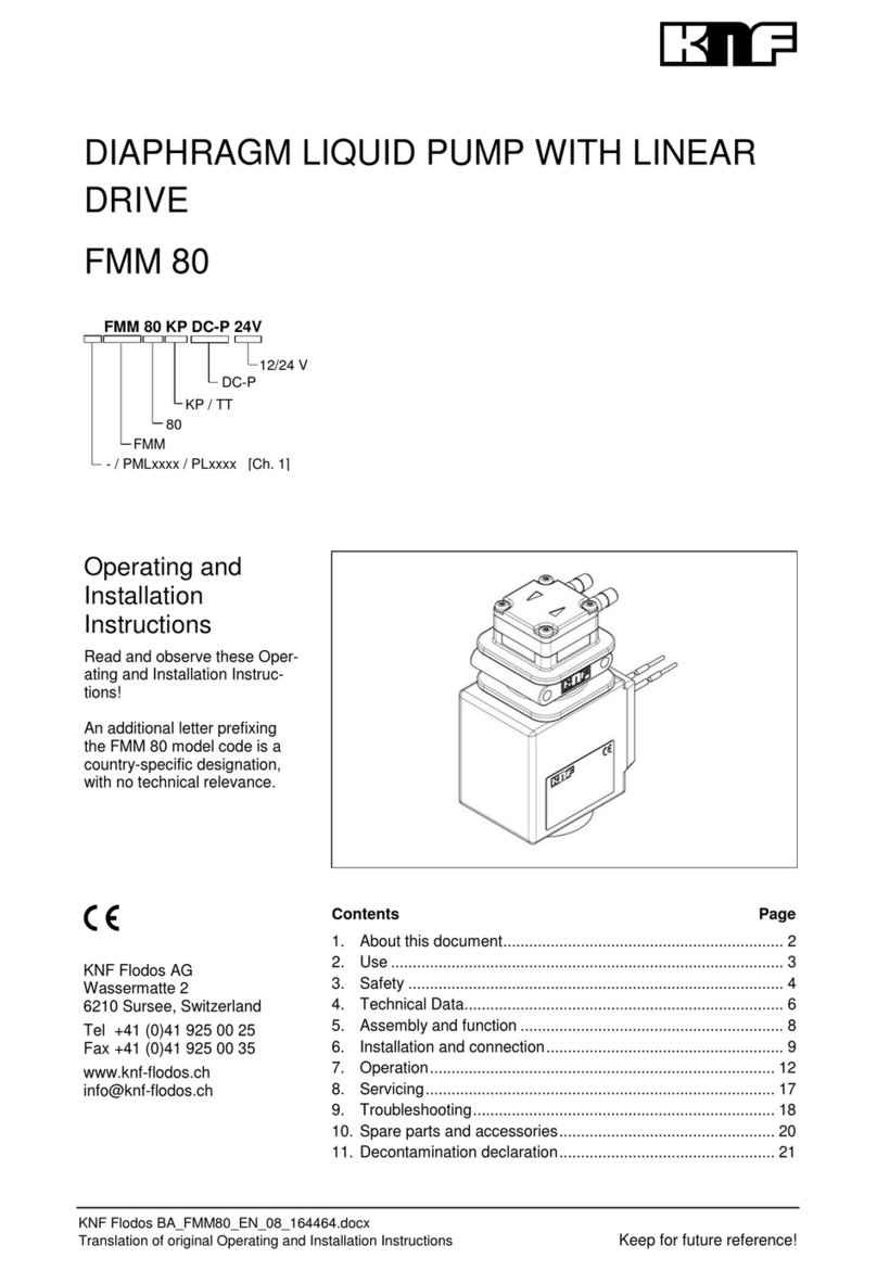 KNF FMM 80 User manual
