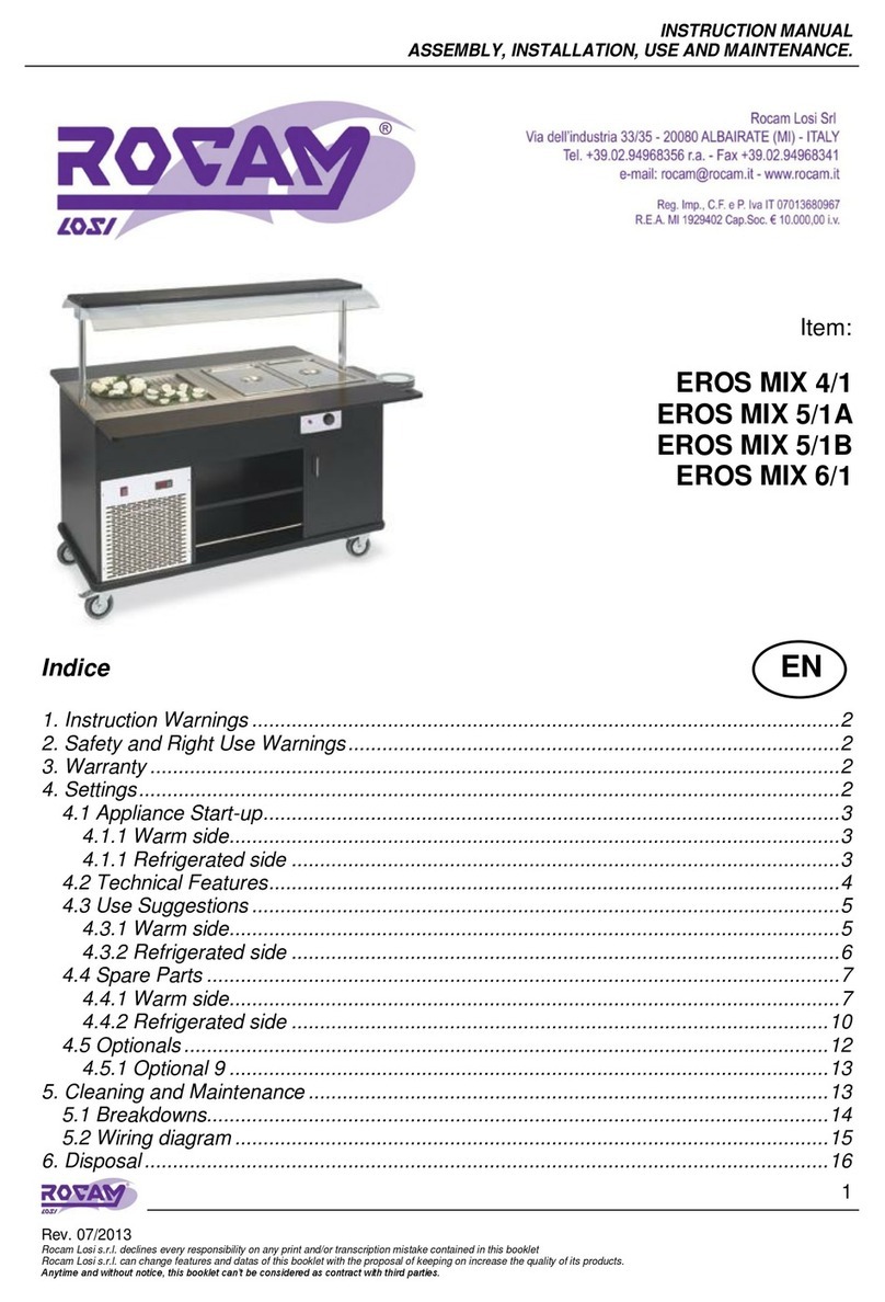 Rocam Losi EROS MIX 4/1 INSTRUCTION MANUAL ASSEMBLY, INSTALLATION, USE AND MAINTENANCE