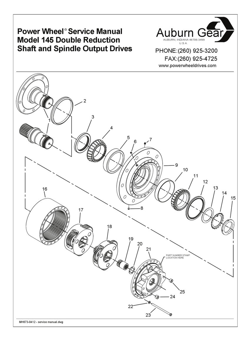 Auburn Gear Power Wheel Model 145 User manual Auburn Gear Power Wheel Model 145 User manual