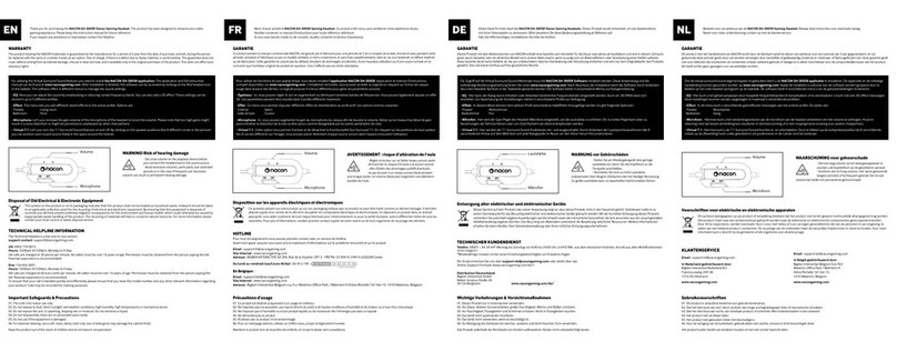Nacon GH-300SR instruction manual
