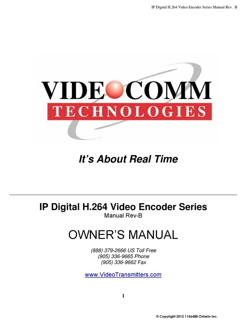 VideoComm Technologies IPO-720iDVR User manual
