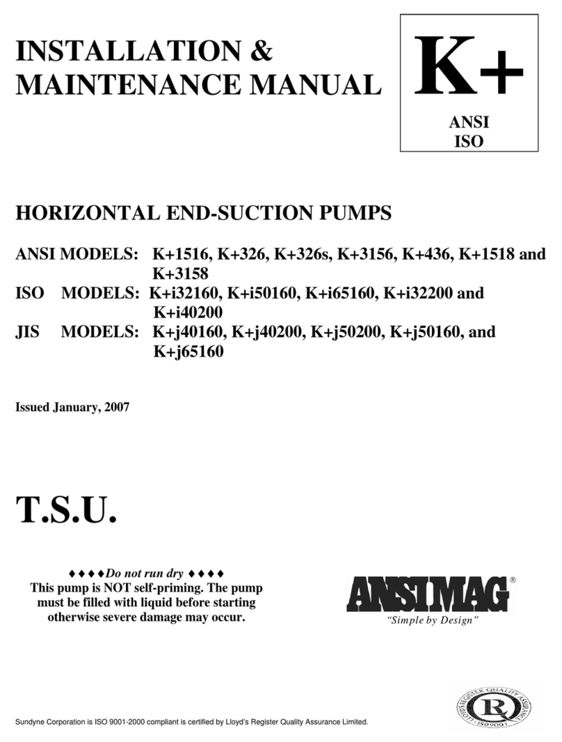 ANSIMAG K+1516 Installation & maintenance manual