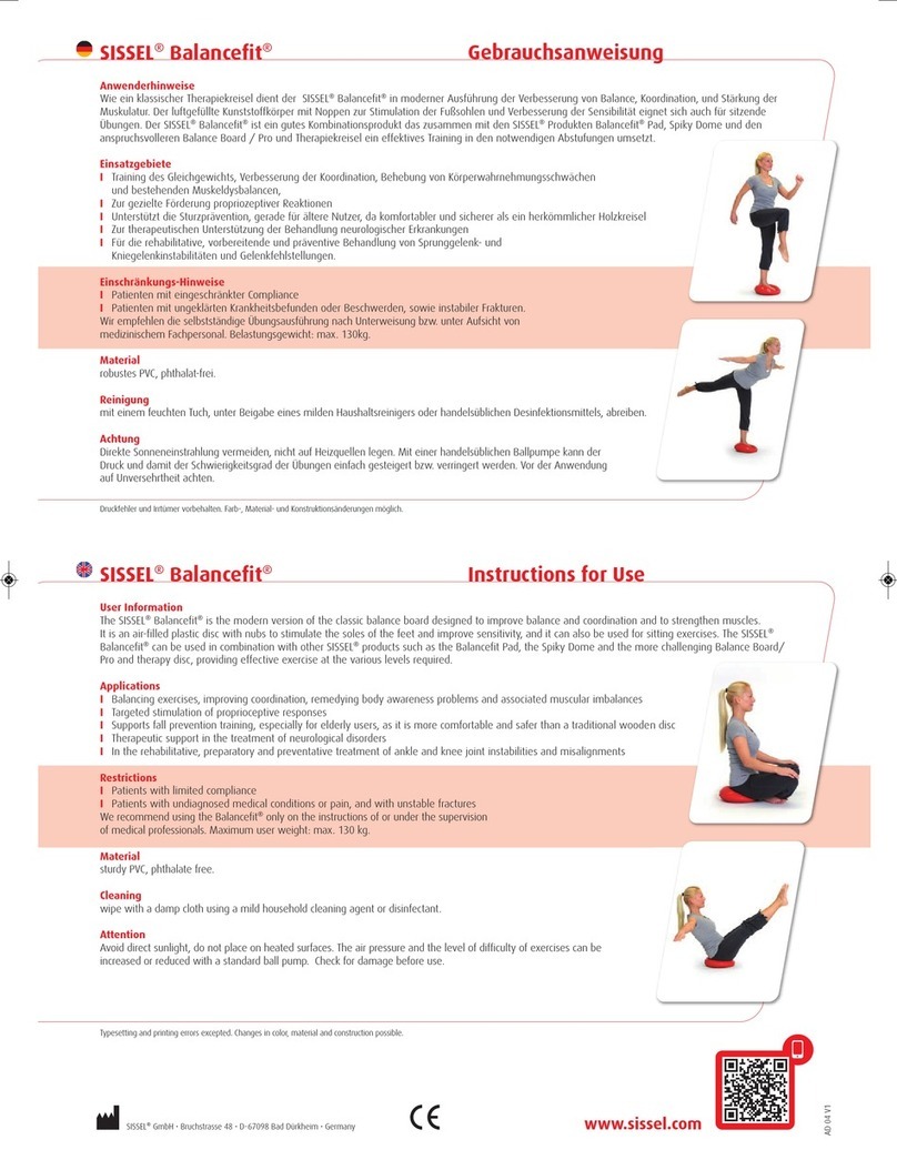 Sissel Balancefit Instructions for use