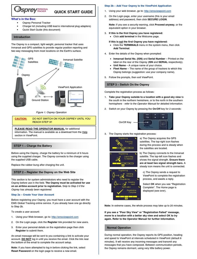 EMS Osprey quick start guide