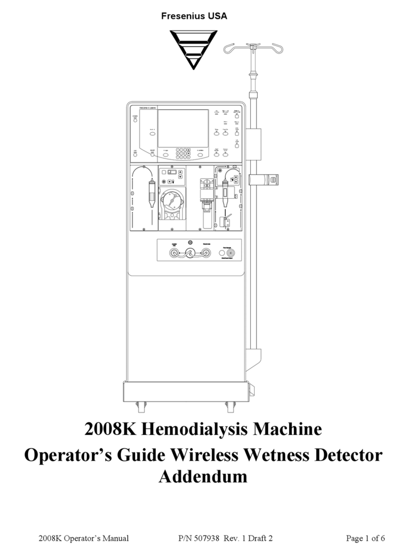 Fresenius Medical Care DIASAFE 2008 K Operator's guide