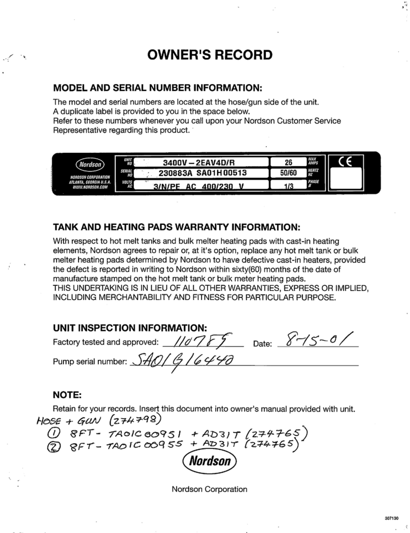 Nordson 3100V Series Reference guide Nordson 3100V Series Reference guide
