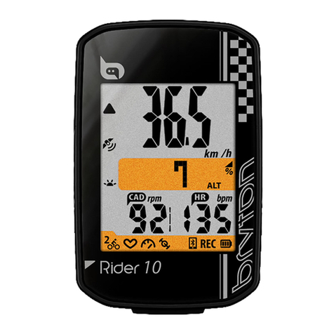 Bryton RIDER 10 user manual