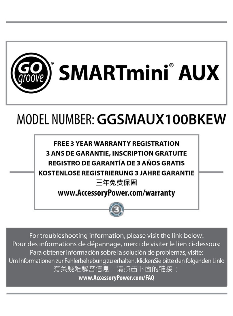 Go groove SMARTmini AUX User manual