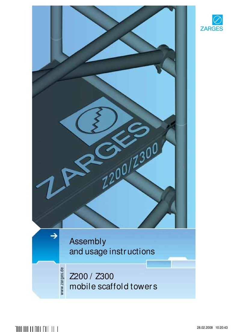 zarges Z200 Parts list manual