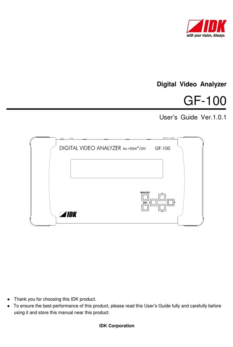 IDK GF-100 user guide