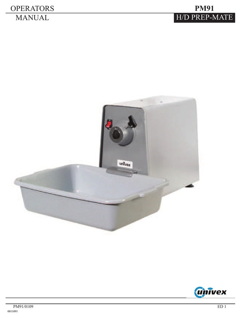 Univex Prep-Mate PM91 Operator's manual