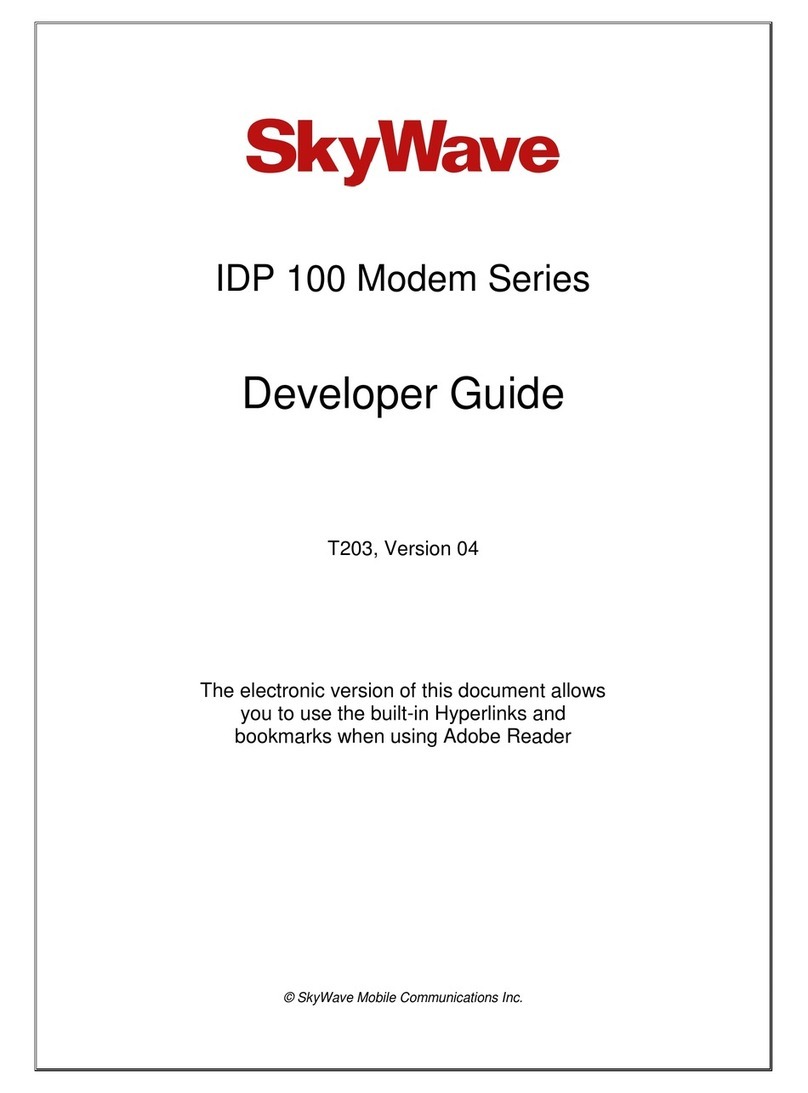 SkyWave IDP 100 Series Developer's guide