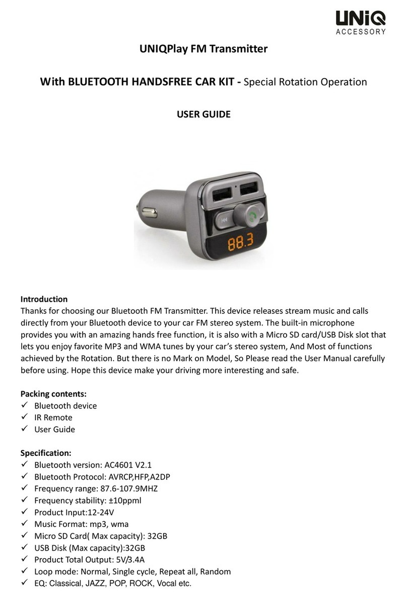 Uniq Accesory UNIQPlay user guide Uniq Accesory UNIQPlay user guide
