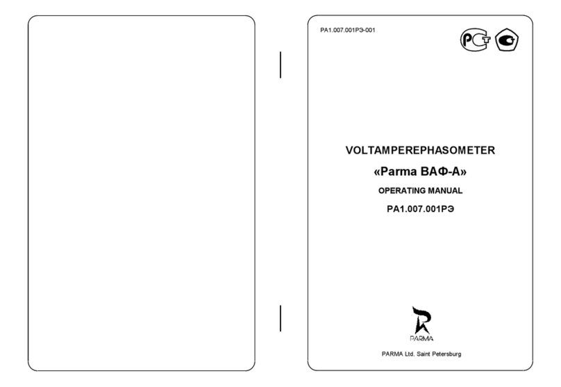 Parma VAF-A operating manual