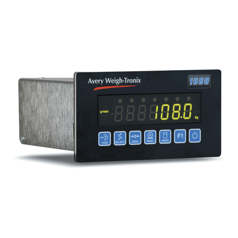 Avery Weigh-Tronix 1080 User manual