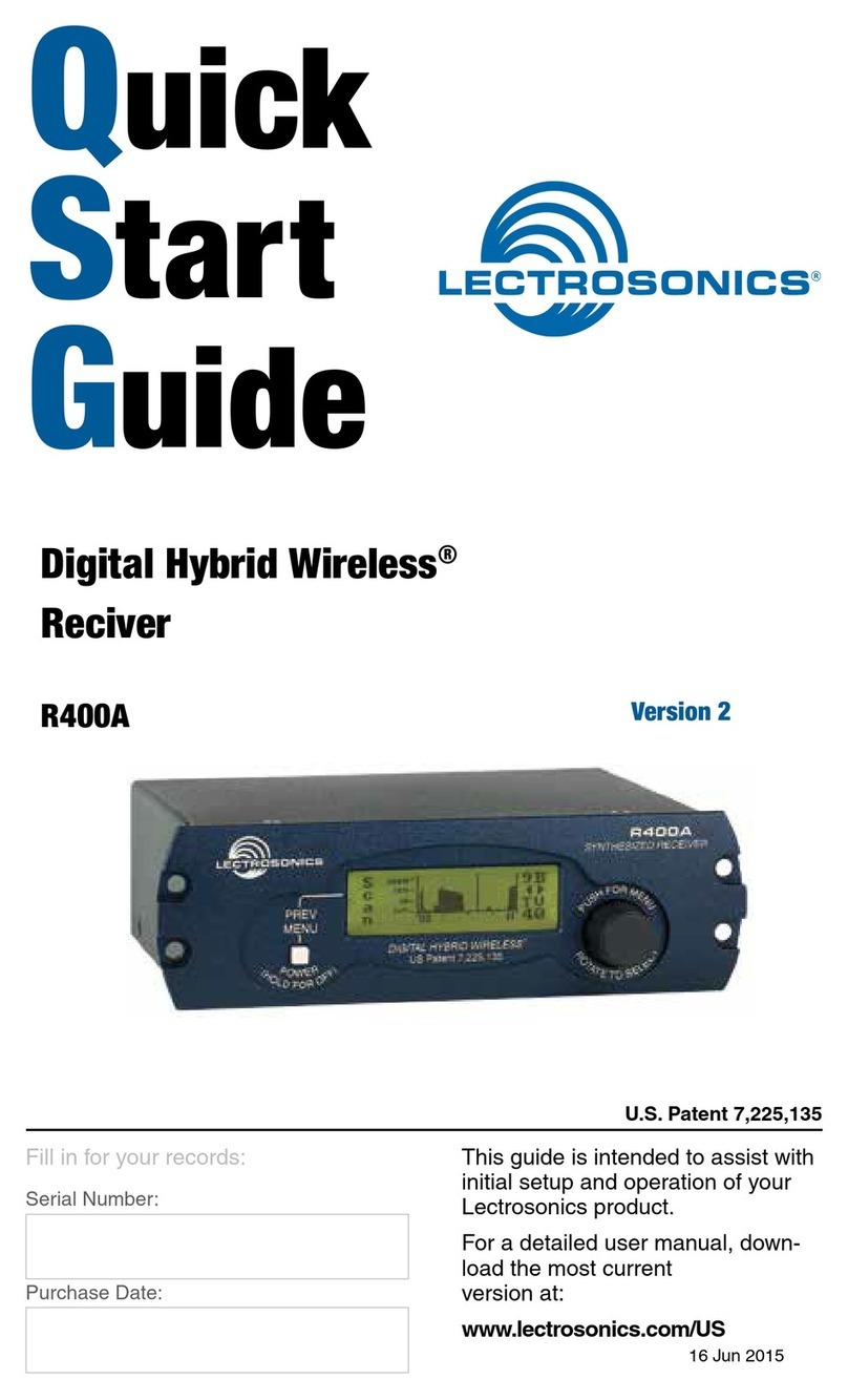 Lectronics R400A quick start guide
