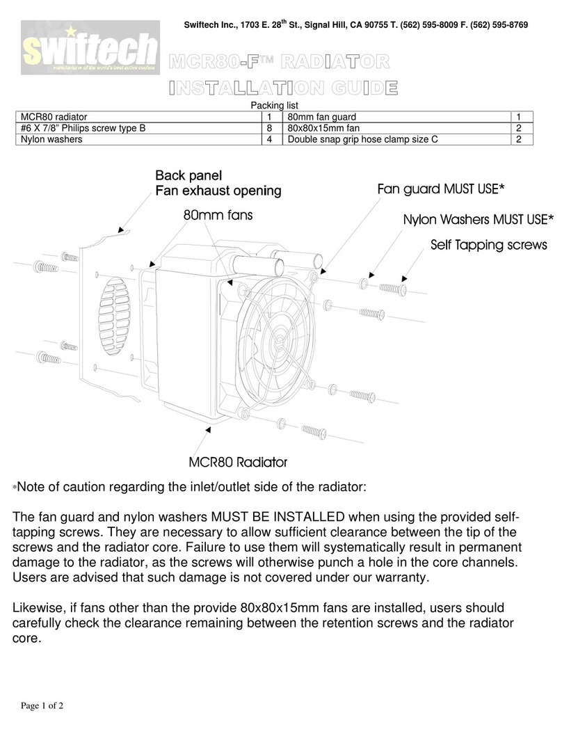 swiftech MCR80-F installation guide