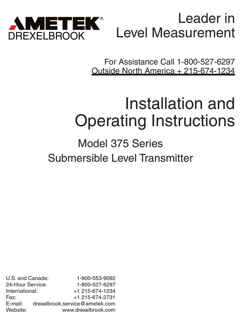 Ametek 375 Series User manual