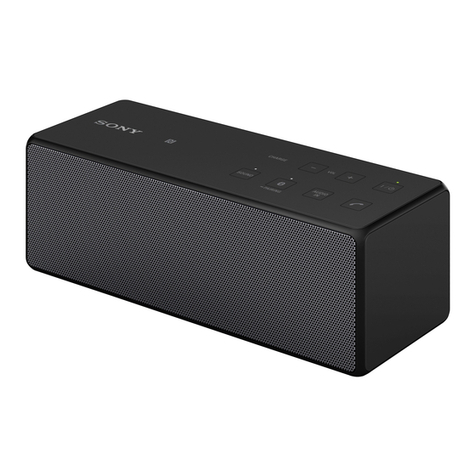 Sony SRS-X3 User manual