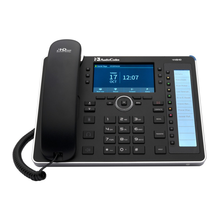 AudioCodes 445HD User manual