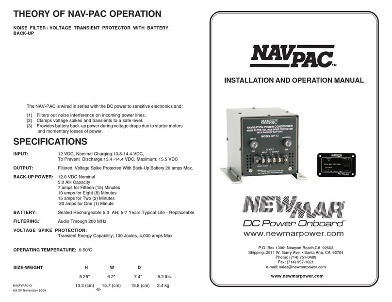 NewMar NAV-PAC Owner's manual