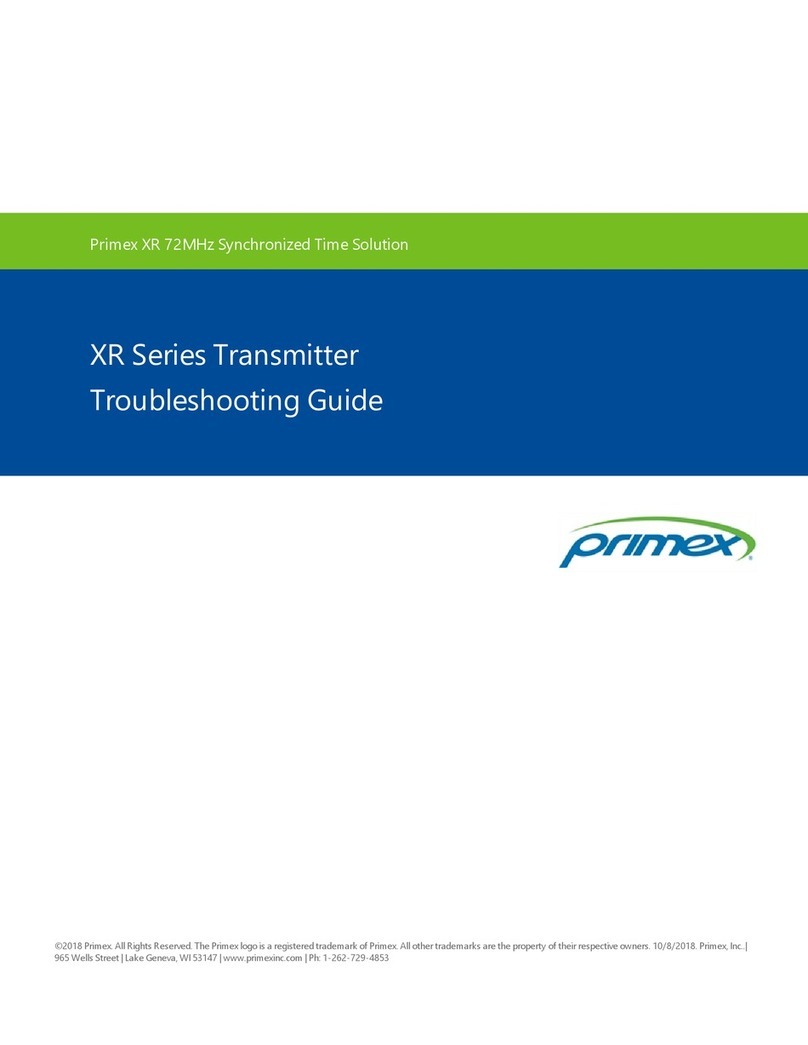 Primex XR PERSONAL SERIES troubleshooting guide