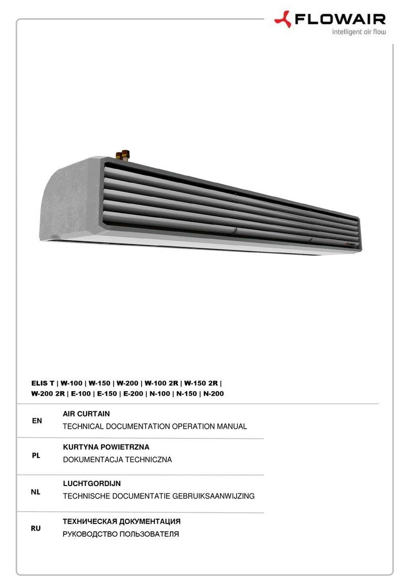 flowair ELIS T-W-100 Technical documentation operation manual