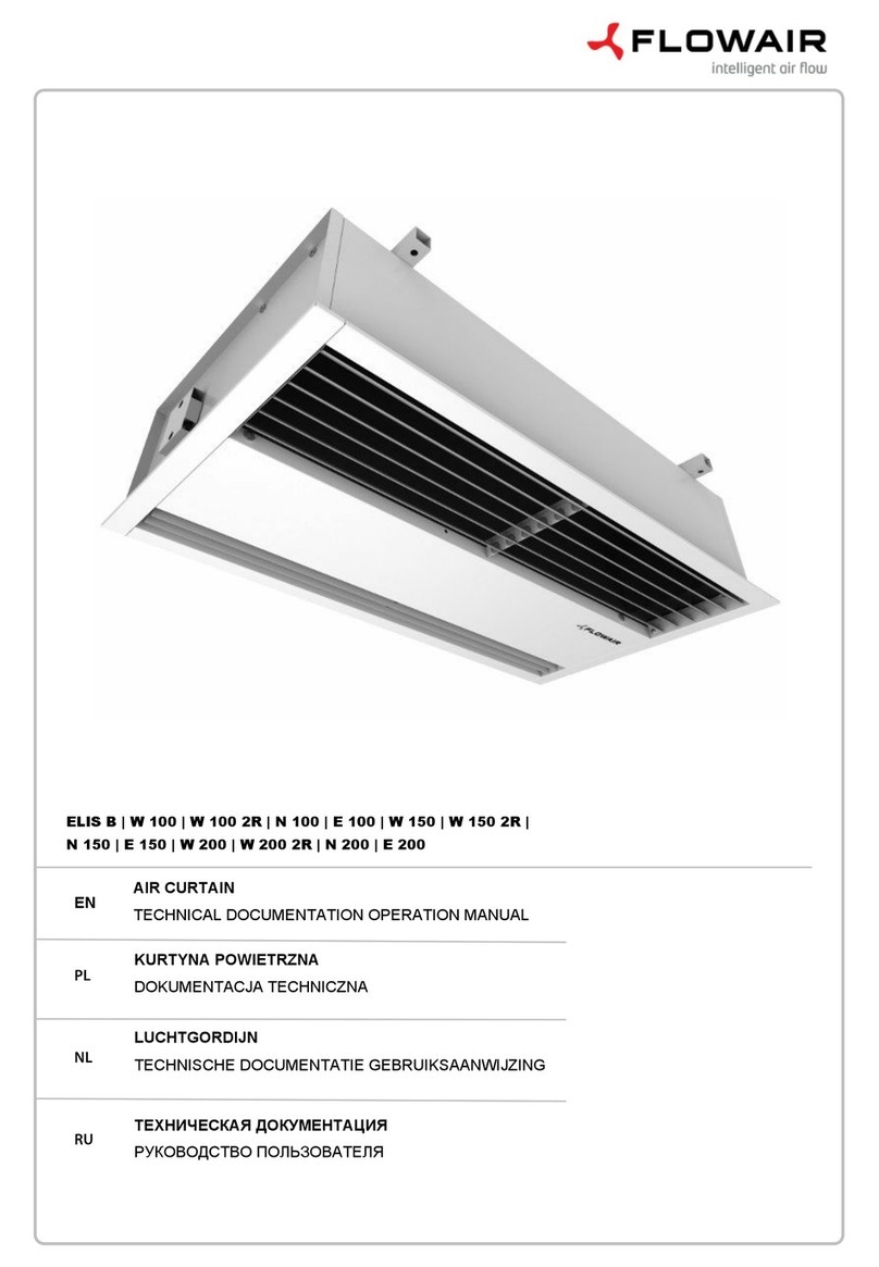 flowair ELIS B-W-100 Technical documentation operation manual