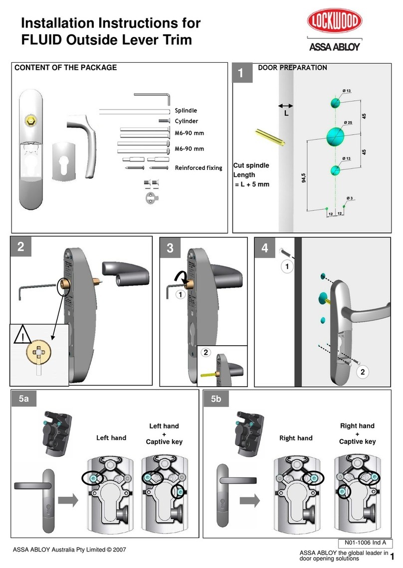 Lockwood FLUID Series User manual