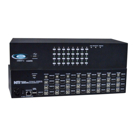 NTI UNIMUX-HD4K-x User manual
